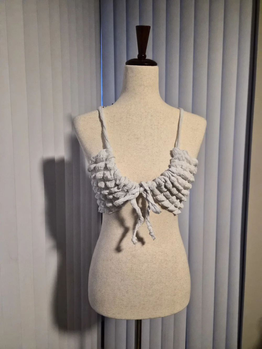 PrettyLittleThing white textured
